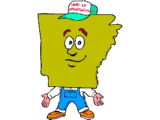 Sticker Custom Preview Image #086027 Maps Cartoons Arkansas1