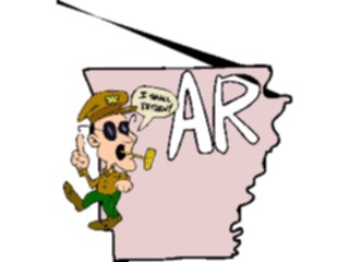 Sticker Custom Preview Image #086028 Maps Cartoons Arkansas2