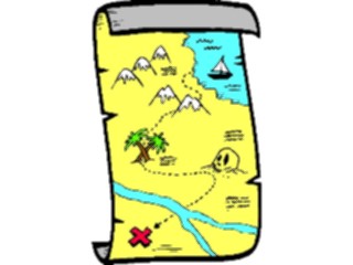 Sticker Custom Preview Image #086031 Maps Cartoons Buried Treasure