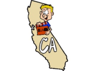 Sticker Custom Preview Image #086033 Maps Cartoons California2