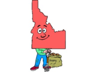 Sticker Custom Preview Image #086053 Maps Cartoons Idaho1