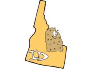 Sticker Custom Preview Image #086054 Maps Cartoons Idaho2