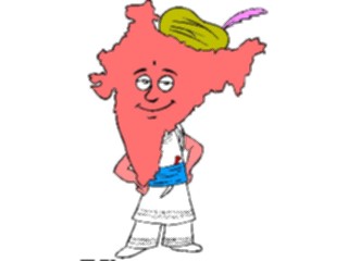 Sticker Custom Preview Image #086057 Maps Cartoons India