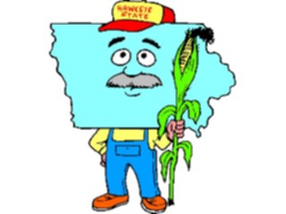 Sticker Custom Preview Image #086060 Maps Cartoons Iowa1