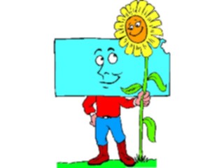 Sticker Custom Preview Image #086066 Maps Cartoons Kansas