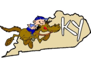 Sticker Custom Preview Image #086068 Maps Cartoons Kentucky2