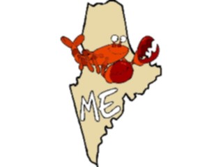 Sticker Custom Preview Image #086072 Maps Cartoons Maine2