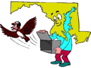 Sticker Custom Preview Image #086074 Maps Cartoons Maryland1