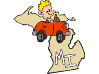Sticker Custom Preview Image #086080 Maps Cartoons Michigan2
