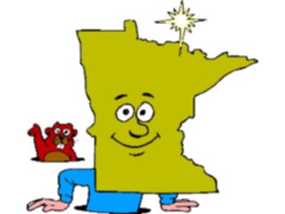 Sticker Custom Preview Image #086081 Maps Cartoons Minnesota