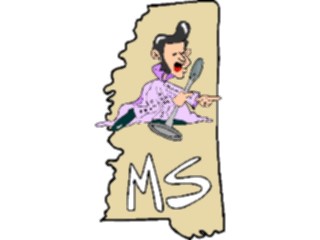 Sticker Custom Preview Image #086083 Maps Cartoons Mississippi2