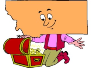 Sticker Custom Preview Image #086085 Maps Cartoons Montana1