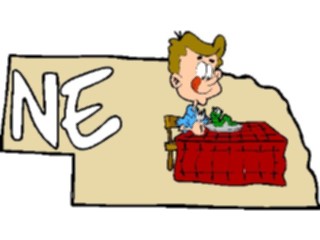 Sticker Custom Preview Image #086088 Maps Cartoons Nebraska2