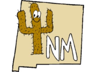 Sticker Custom Preview Image #086098 Maps Cartoons New Mexico2