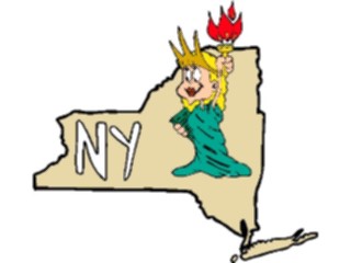 Sticker Custom Preview Image #086100 Maps Cartoons New York2