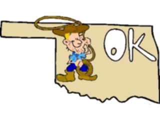 Sticker Custom Preview Image #086107 Maps Cartoons Oklahoma2