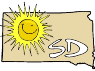 Sticker Custom Preview Image #086123 Maps Cartoons South Dakota2