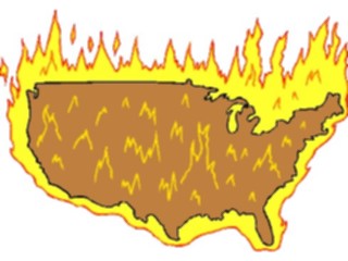 Sticker Custom Preview Image #086134 Maps Cartoons U S A Fire