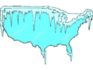 Sticker Custom Preview Image #086137 Maps Cartoons U S A Ice