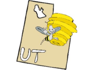 Sticker Custom Preview Image #086144 Maps Cartoons Utah2