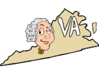 Sticker Custom Preview Image #086148 Maps Cartoons Virginia2