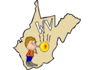 Sticker Custom Preview Image #086152 Maps Cartoons West Virginia2