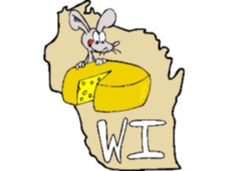 Sticker Custom Preview Image #086154 Maps Cartoons Wisconsin2