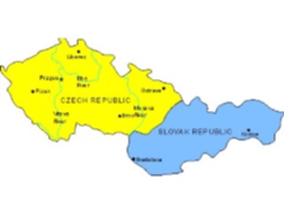 Sticker Custom Preview Image #086197 Maps Continents Regions Czechoslovakia