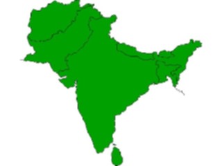 Sticker Custom Preview Image #086222 Maps Continents Regions Indian Subcontinent1