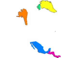 Sticker Custom Preview Image #086237 Maps Continents Regions North America1