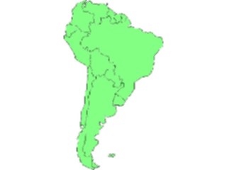 Sticker Custom Preview Image #086257 Maps Continents Regions South America3