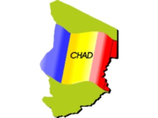 Sticker Custom Preview Image #086407 Maps Countries Chad4