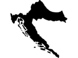 Sticker Custom Preview Image #086438 Maps Countries Croatia1