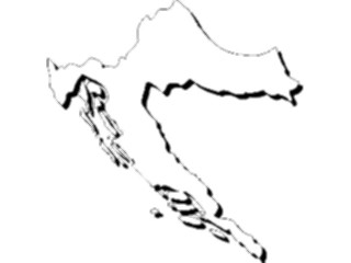 Sticker Custom Preview Image #086439 Maps Countries Croatia2