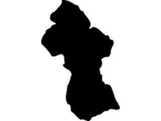 Sticker Custom Preview Image #086545 Maps Countries Guyana2