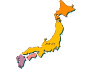 Sticker Custom Preview Image #086626 Maps Countries Japan10
