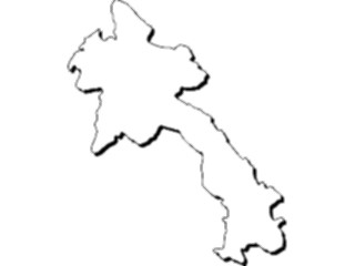 Sticker Custom Preview Image #086659 Maps Countries Laos3