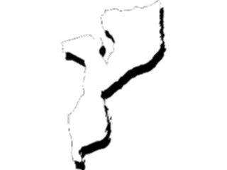 Sticker Custom Preview Image #086731 Maps Countries Mozambique2