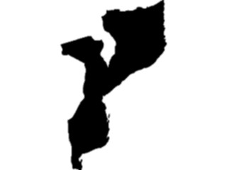 Sticker Custom Preview Image #086732 Maps Countries Mozambique3