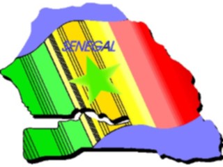 Sticker Custom Preview Image #086837 Maps Countries Senegal2