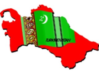 Sticker Custom Preview Image #086932 Maps Countries Turkmenistan4