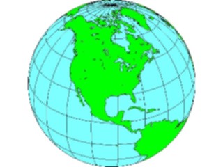 Sticker Custom Preview Image #087080 Maps Globes World North America