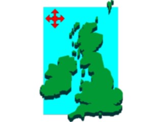 Sticker Custom Preview Image #087204 Maps United Kingdom British Isles6