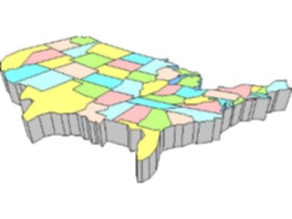 Sticker Custom Preview Image #087239 Maps U S A Regions3 D Map2