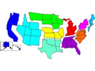 Sticker Custom Preview Image #087288 Maps U S A Regions Zip Codes All2