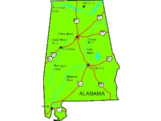 Sticker Custom Preview Image #087293 Maps U S A States Alabama05