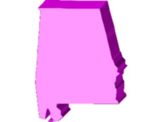 Sticker Custom Preview Image #087295 Maps U S A States Alabama07