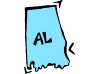 Sticker Custom Preview Image #087301 Maps U S A States Alabama13