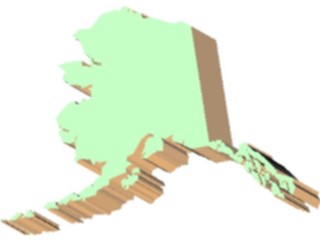 Sticker Custom Preview Image #087304 Maps U S A States Alaska03