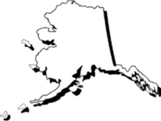 Sticker Custom Preview Image #087305 Maps U S A States Alaska04